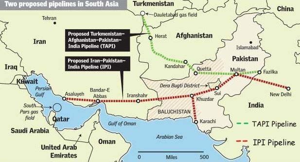 Turkmenistan–Afghanistan–Pakistan–India Pipeline 1800kilometrelong TurkmenistanAfghanistanPakistanIndia TAPI