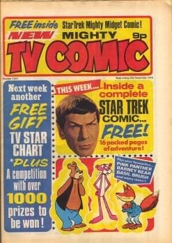 TV Comic British Mighty TV Comic reprints of Gold Key Star Trek comics