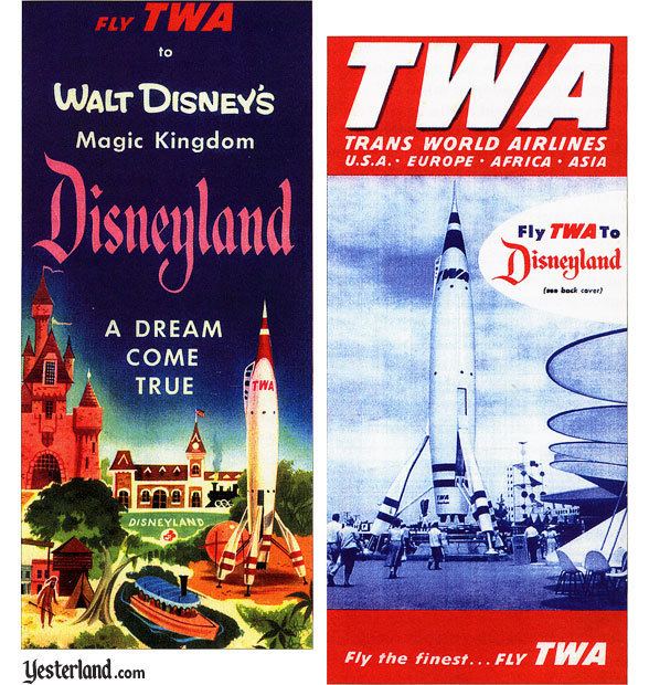 TWA Moonliner Yesterland TWA and the Moonliner at Disneyland