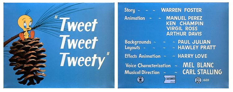 Tweet Tweet Tweety movie scenes tweet tweet tweety 1951 title comp