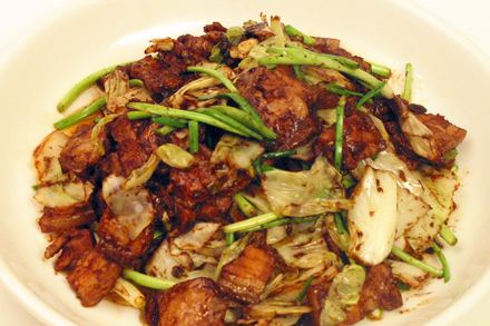 Twice cooked pork Twice Cooked Pork and Garlic Shoots Red Cook