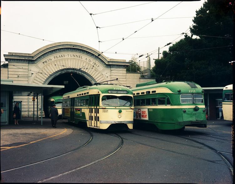 Twin Peaks Tunnel Streetcars at the Twin Peaks Tunnel West Portal 1967 M14 Flickr
