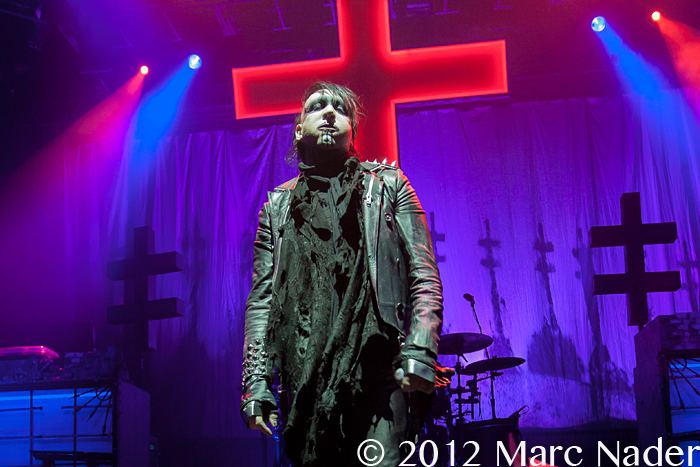 Twins of Evil Tour Marilyn Manson performing on The Twins of Evil Tour at DTE Energy