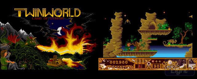 Twinworld TwinWorld Land of Vision Hall Of Light The database of Amiga games