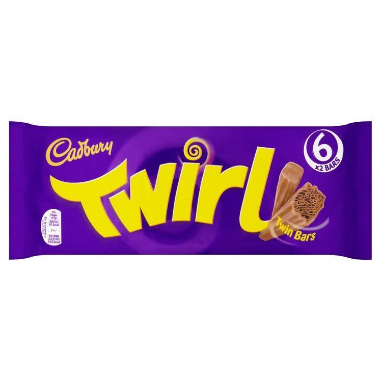 Twirl (chocolate bar) Cadbury Twirl Chocolate Bar 6 Pack 204g Multipacks Ch...