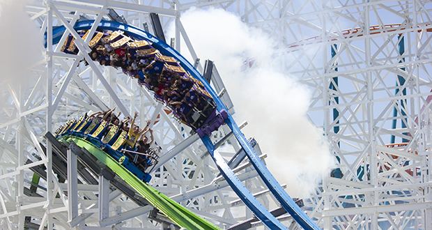 Twisted Colossus Six Flags Magic Mountain Unveils Twisted Colossus At Media Day
