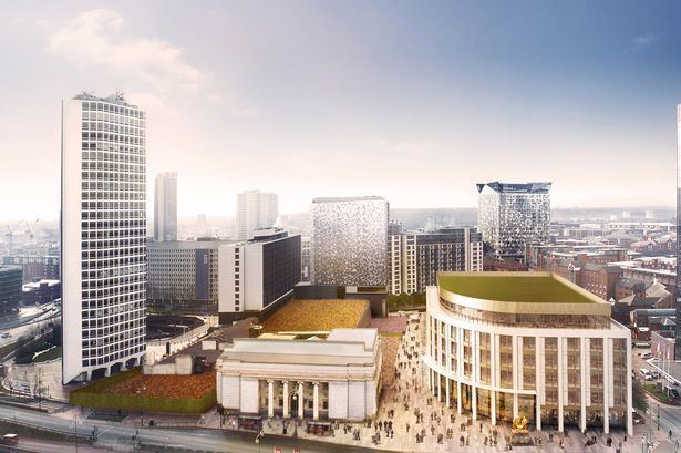 Two Arena Central New Arena Central plans reveal urban meadow Birmingham Post