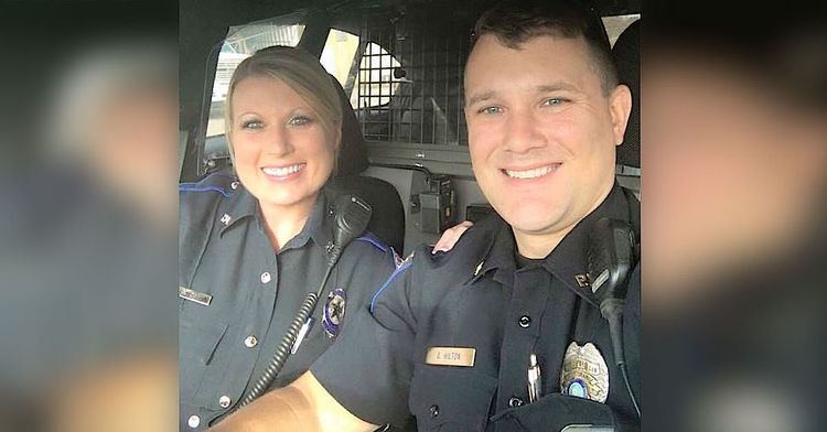 Two Cops Look Closely At This Photo Of Two Cops Its Going Viral For One