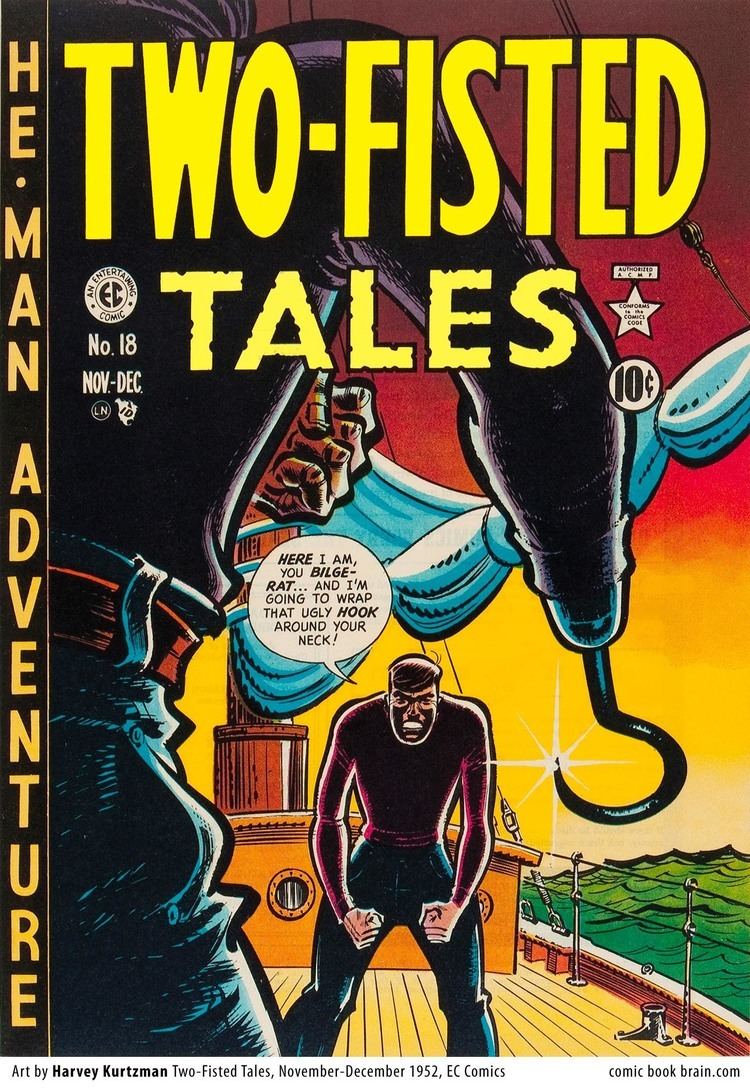 Two-Fisted Tales Harvey Kurtzman bilgerat cover Two Fisted Tales 18