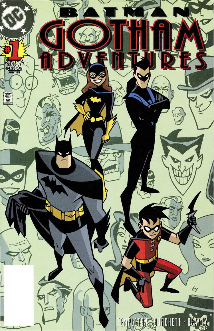 Ty Templeton mostly comic art Batman Gotham Adventures 1 cover by
