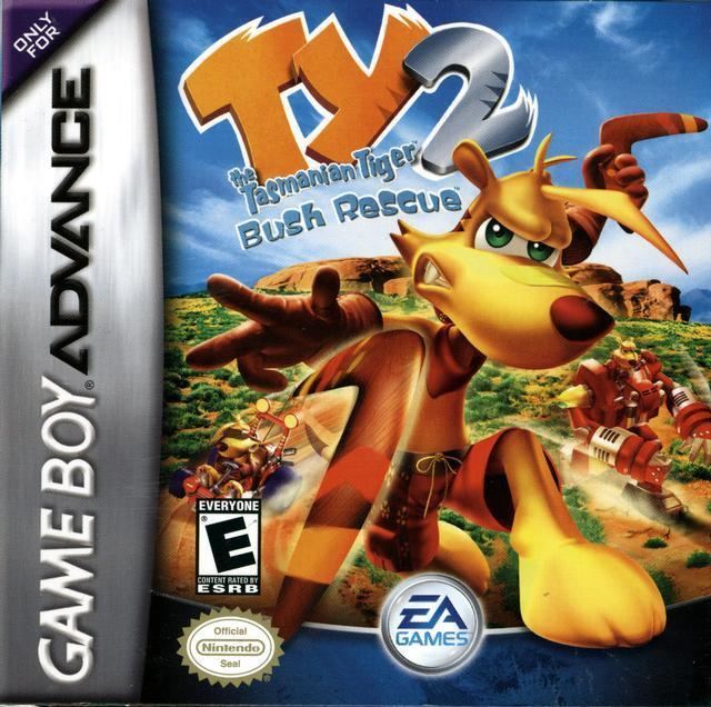 Ty the Tasmanian Tiger 2: Bush Rescue Ty the Tasmanian Tiger 2 Bush Rescue Box Shot for Game Boy Advance
