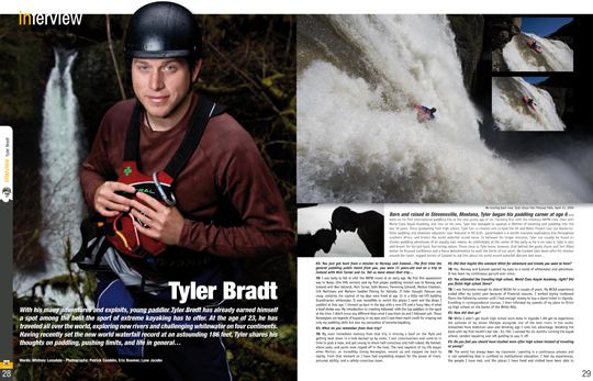 Tyler Bradt Images of Tyler Bradt in Kayak Session Magazine Aurora News