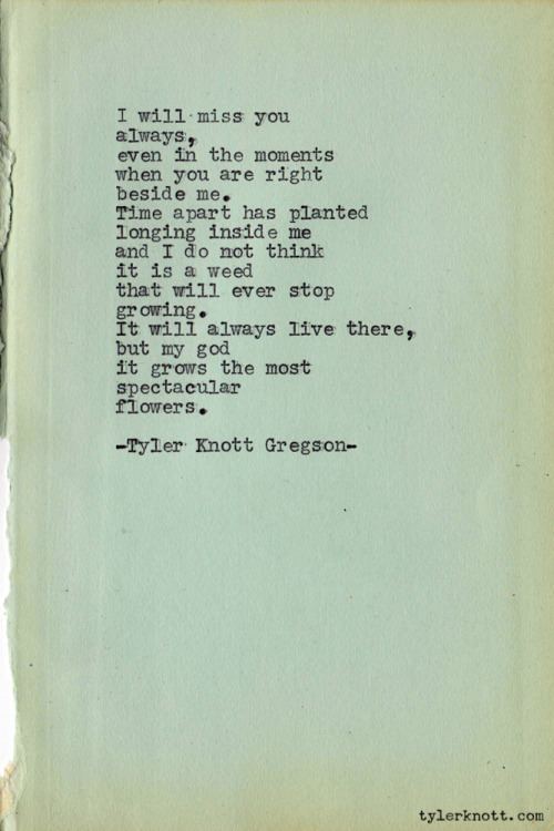 Tyler Knott Gregson lit poetry poem Tyler Knott Gregson Typewriter Series