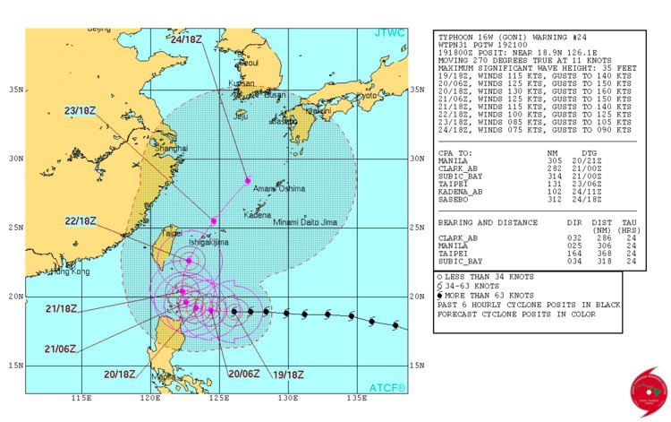 Typhoon Goni (2015) Atsani becomes 6th super typhoon of the year Goni threatens