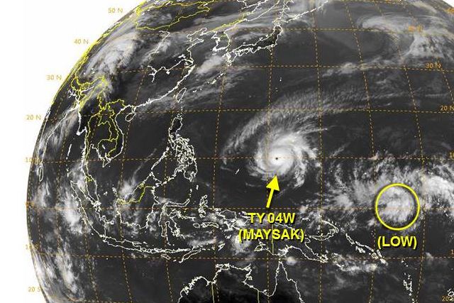 Typhoon Maysak (2015) US agency upgrades 39Maysak39 to super typhoon Headlines News The