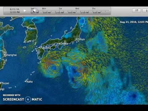 Typhoon Mindulle (2016) Tokyo to be hit by Typhoon Mindulle Monday YouTube