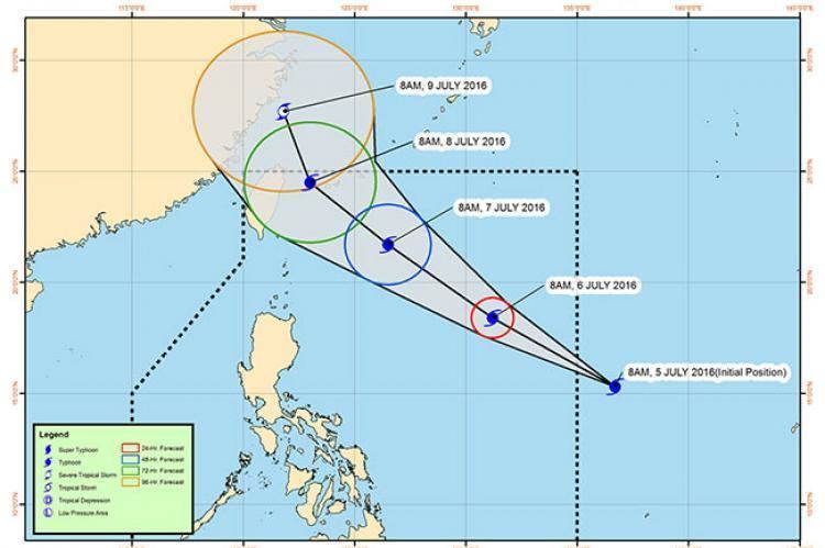 Typhoon Nepartak (2016) Nepartak39 now a typhoon to enter PAR Tuesday afternoon SunStar