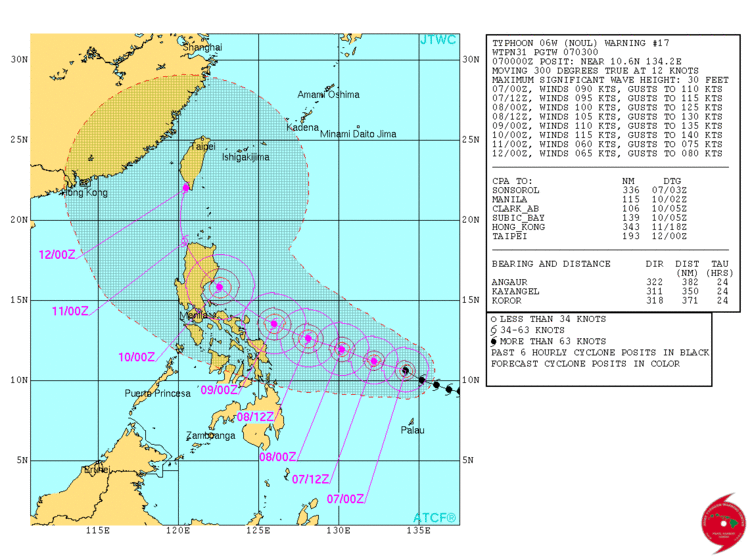 Typhoon Noul (2015) Typhoon Noul Dodong Target Luzon Philippines May 10 2015