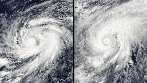 Typhoon Nuri (2014) NASA snaps photos of the eye of Super Typhoon Nuri CBS News