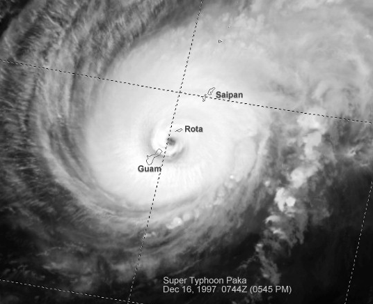 Typhoon Paka Super Typhoon Paka 1997