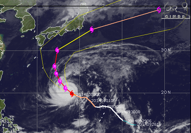 Typhoon Phanfone (2014) Powerful Typhoon Phanfone could strike Japan Tokyo this weekend