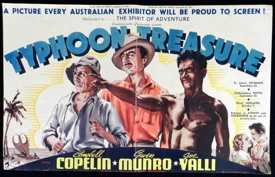Typhoon Treasure TYPHOON TREASURE 1938 Australian Cinema VINTAGE Original Movie Trade Ad