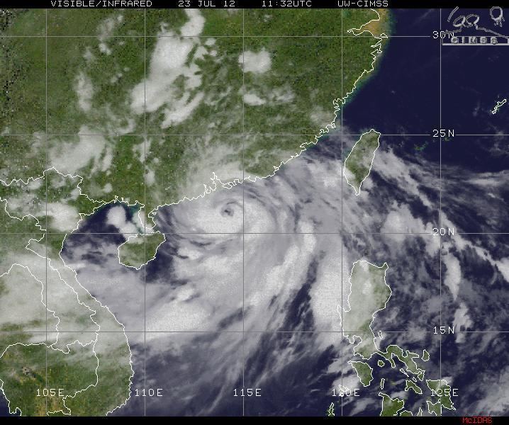 Typhoon Vicente Typhoon VICENTE Slamming into S China Fire Earth
