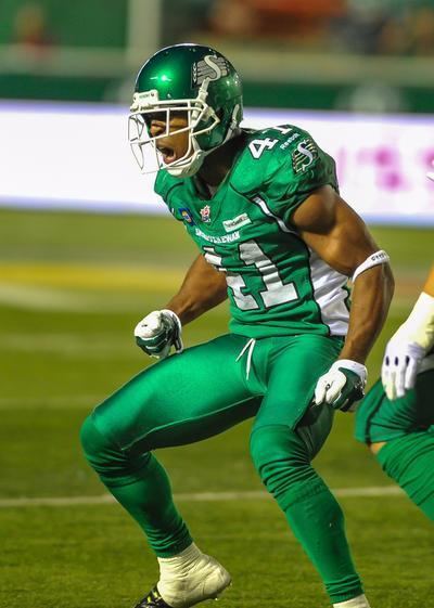 Tyron Brackenridge ExWSU DB Tyron Brackenridge gets rough with Roughriders