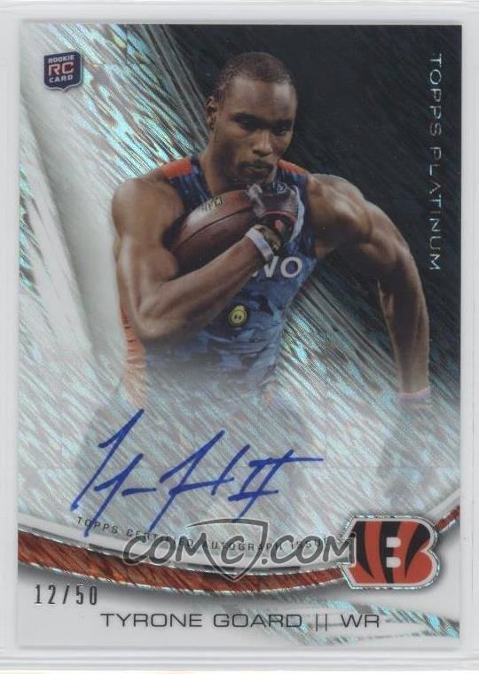 Tyrone Goard 2013 Topps Platinum Autographed Rookie Refractors Frost A