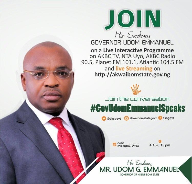 Udom Gabriel Emmanuel Live Broadcast Live Interactive Session with Gov Udom Emmanuel