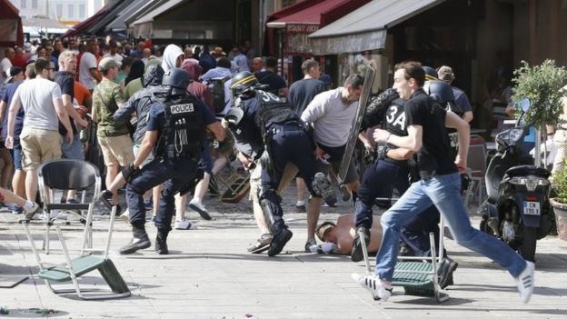 UEFA Euro 2016 riots Euro 2016 Violence mars EnglandRussia match BBC News