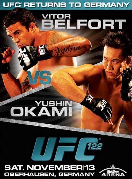 UFC 122 UFC 122 Belfort vs Okami Poster Winner Gets Title Shot Bloody
