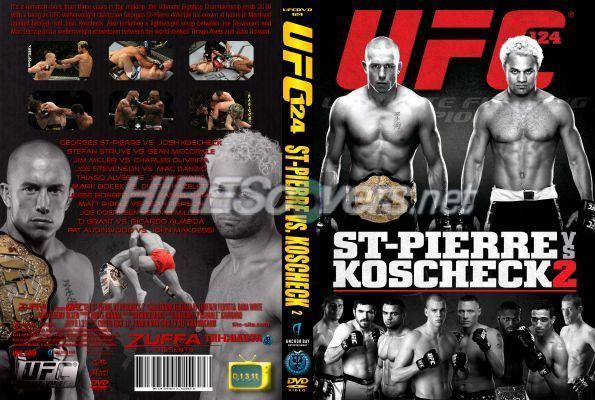 UFC 124 DVD Cover Custom DVD covers BluRay label movie art DVD CUSTOM