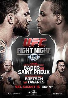 UFC Fight Night: Bader vs. Saint Preux httpsuploadwikimediaorgwikipediaenthumb6