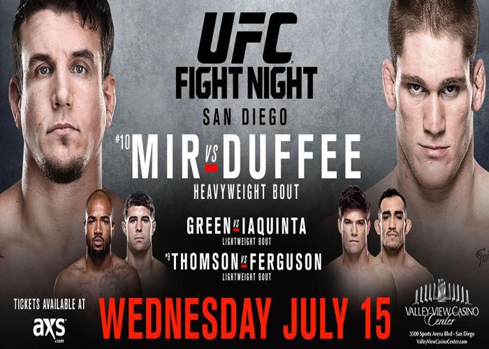 UFC Fight Night: Mir vs. Duffee rondarouseynet
