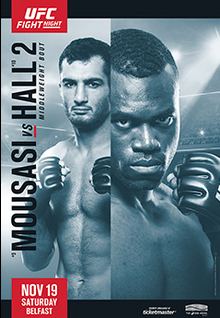 UFC Fight Night: Mousasi vs. Hall 2 UFC Fight Night Mousasi vs Hall 2 Wikipedia