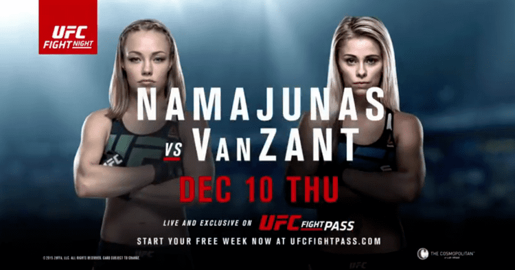 UFC Fight Night: Namajunas vs. VanZant Fight Night Las Vegas Namajunas vs VanZant UFC Media