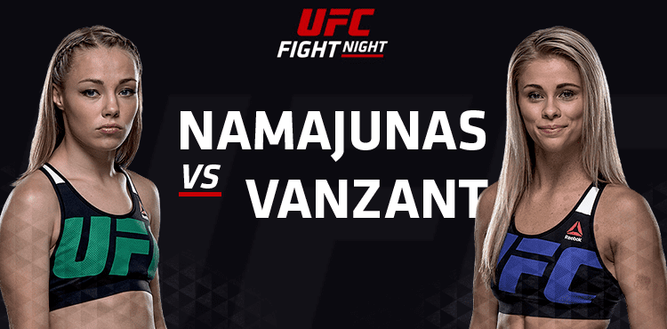 UFC Fight Night: Namajunas vs. VanZant UFC Fight Night 80 Namajunas vs VanZant Full Results and Live