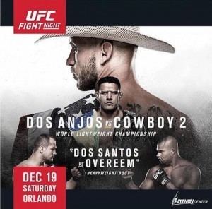 UFC on Fox: dos Anjos vs. Cerrone 2 UFC on FOX 17 Dos Anjos vs Cerrone II fight card lineup finalized