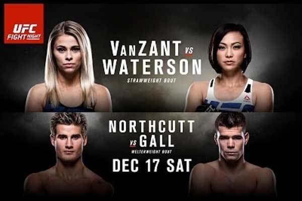 UFC on Fox: VanZant vs. Waterson UFC On FOX 22 VanZant vs Waterson Results From Sacramento California