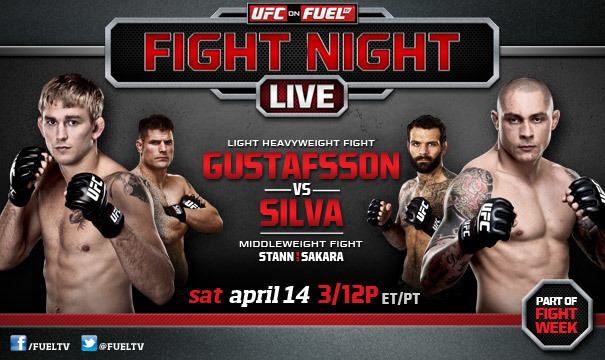 UFC on Fuel TV: Gustafsson vs. Silva wwwfightinginsidercomwpcontentuploads201204