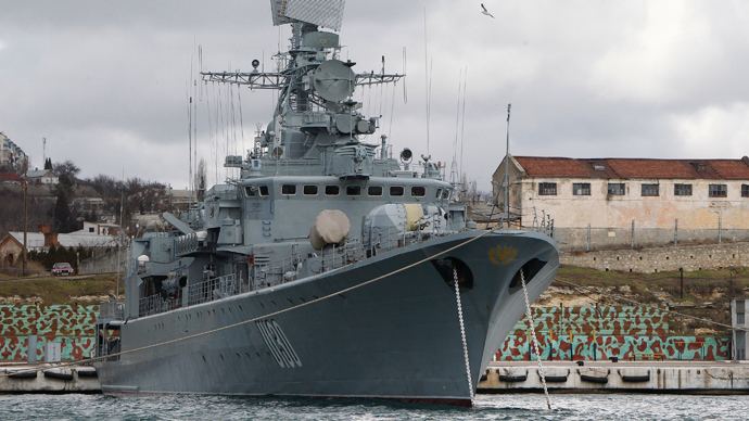 Ukrainian Navy Ukrainian Navy flagship takes Russia39s side report RT News