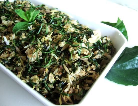 Ulam (salad) Nasi Ulam Nyonya Herbed Rice Salad