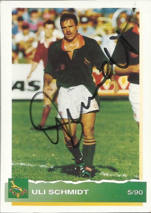 Uli Schmidt Rugby 1994 ULI SCHMIDT SPORTS DECK CARD Autographed Last