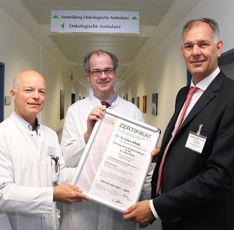 Ulrich Mahlknecht Solingen Onkologisches Zentrum der St Lukas Klinik wird zertifiziert