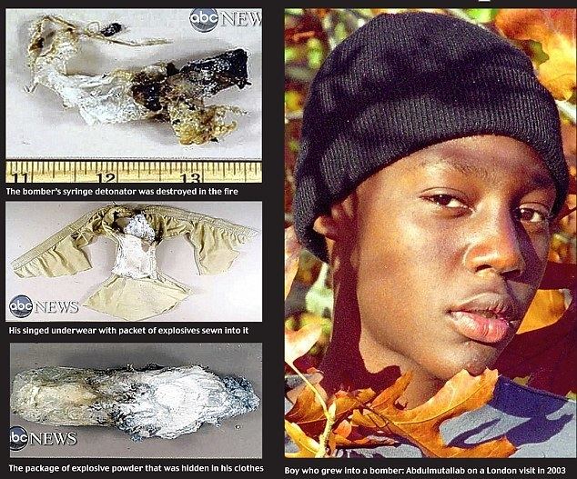 Umar Farouk Abdulmutallab Umar Farouk Abdulmutallab39s charred underwear where he hid