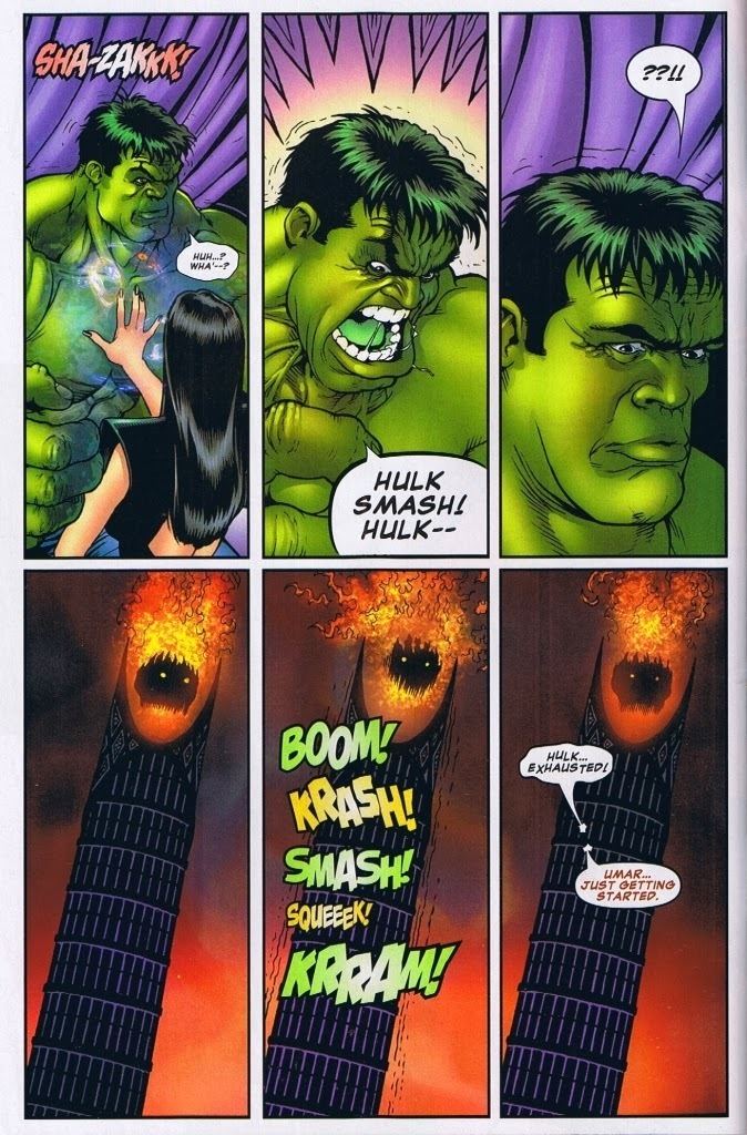 Umar (Marvel Comics) The Great Comic Book Heroes A shocking scene between the Hulk and