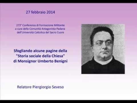 Umberto Benigni Rileggendo alcune pagine della Storia sociale della Chiesa di