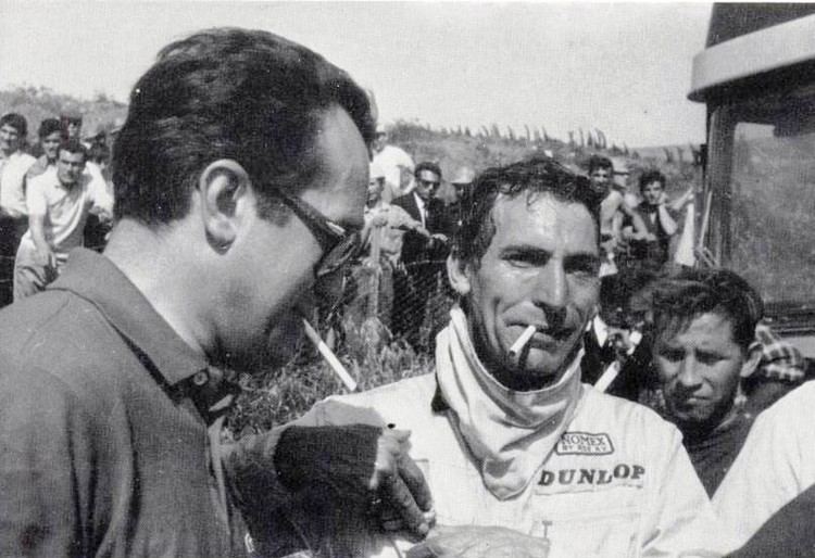 Umberto Maglioli Road race 1968 Umberto Maglioli e Vic Elfordjpg