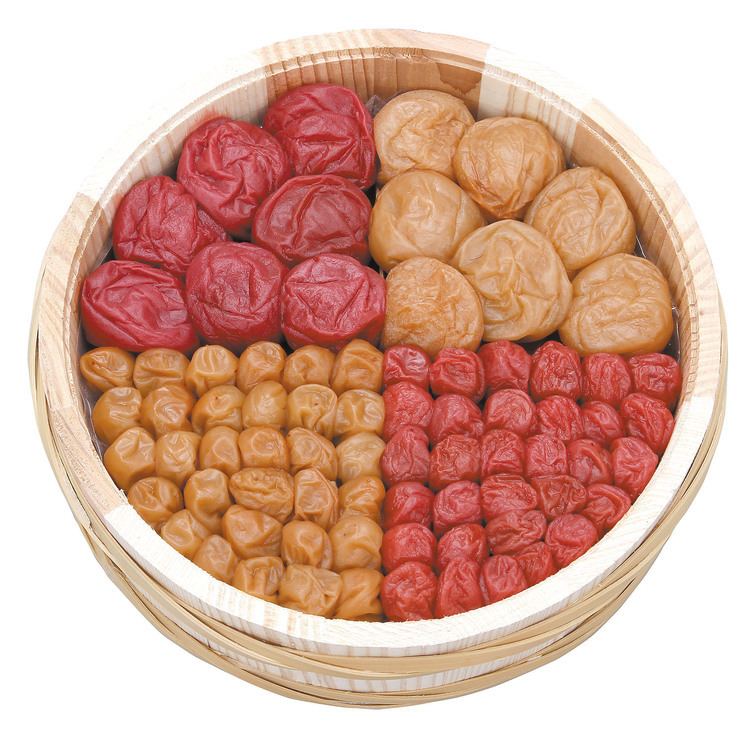Umeboshi This umeboshi sampler includes white red small and large pickled